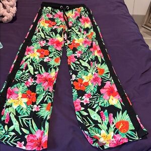 Floral Boot Cut Pants